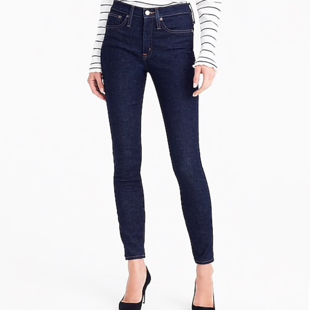 Jcrew 9” high rise toothpick classic rinse